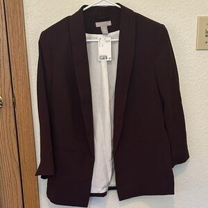 Women's H&M Maroon / Burgundy Blazer